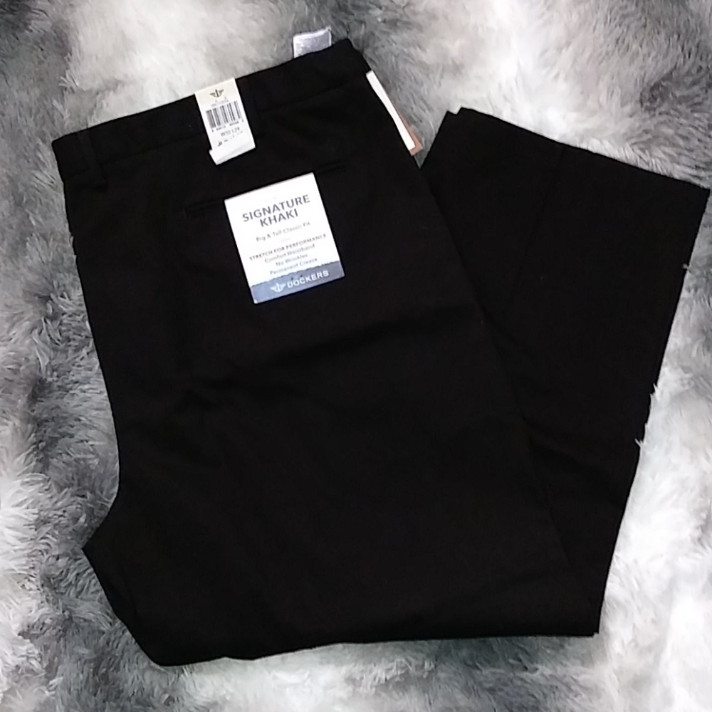 Dockers Black Slacks 50×29